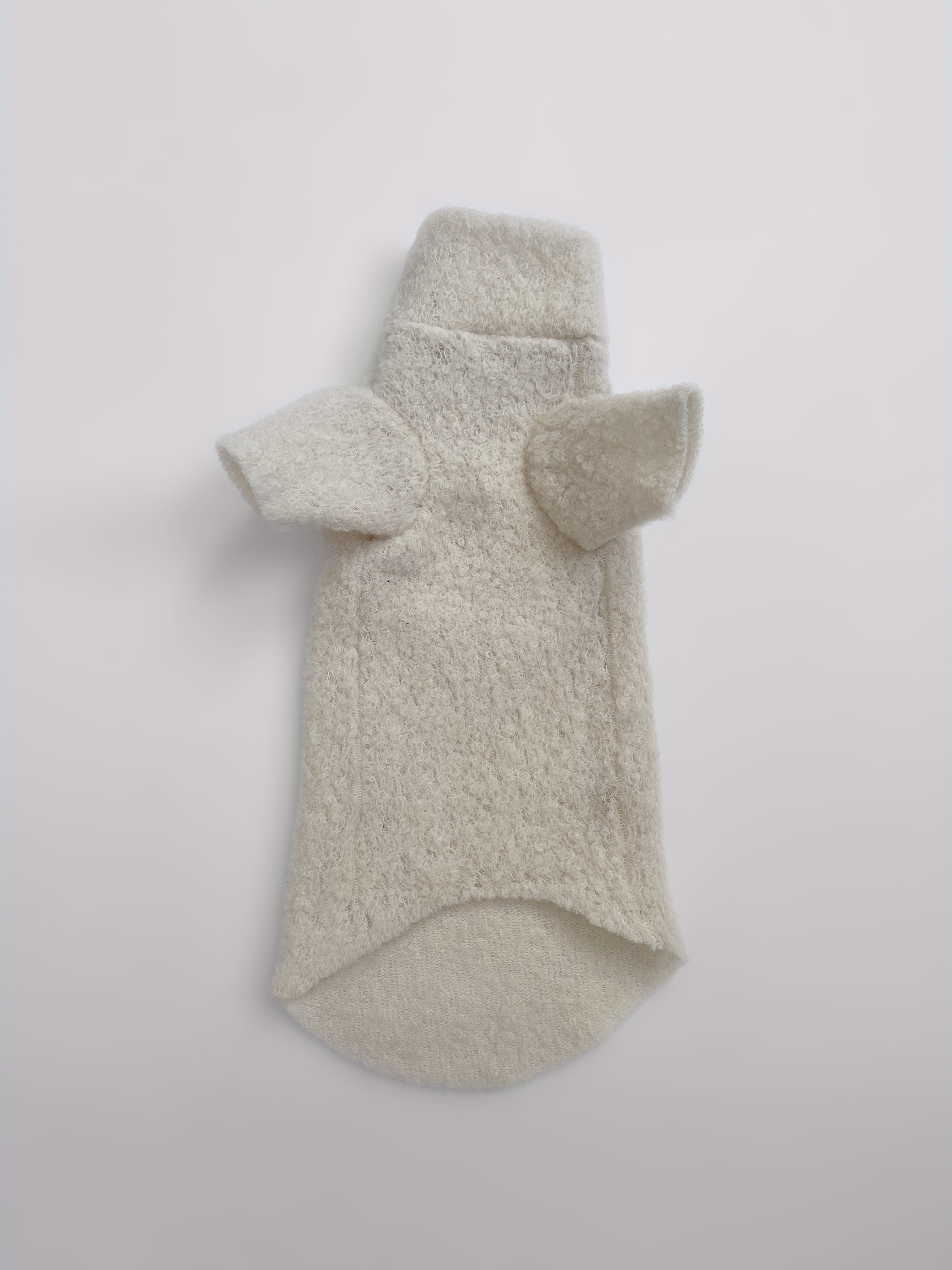 Ivory Bouclé Sphynx Cat Sweater