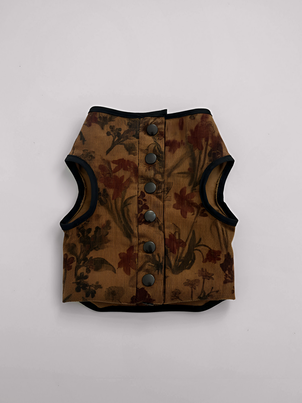 Floral Corduroy Sphynx Cat Vest