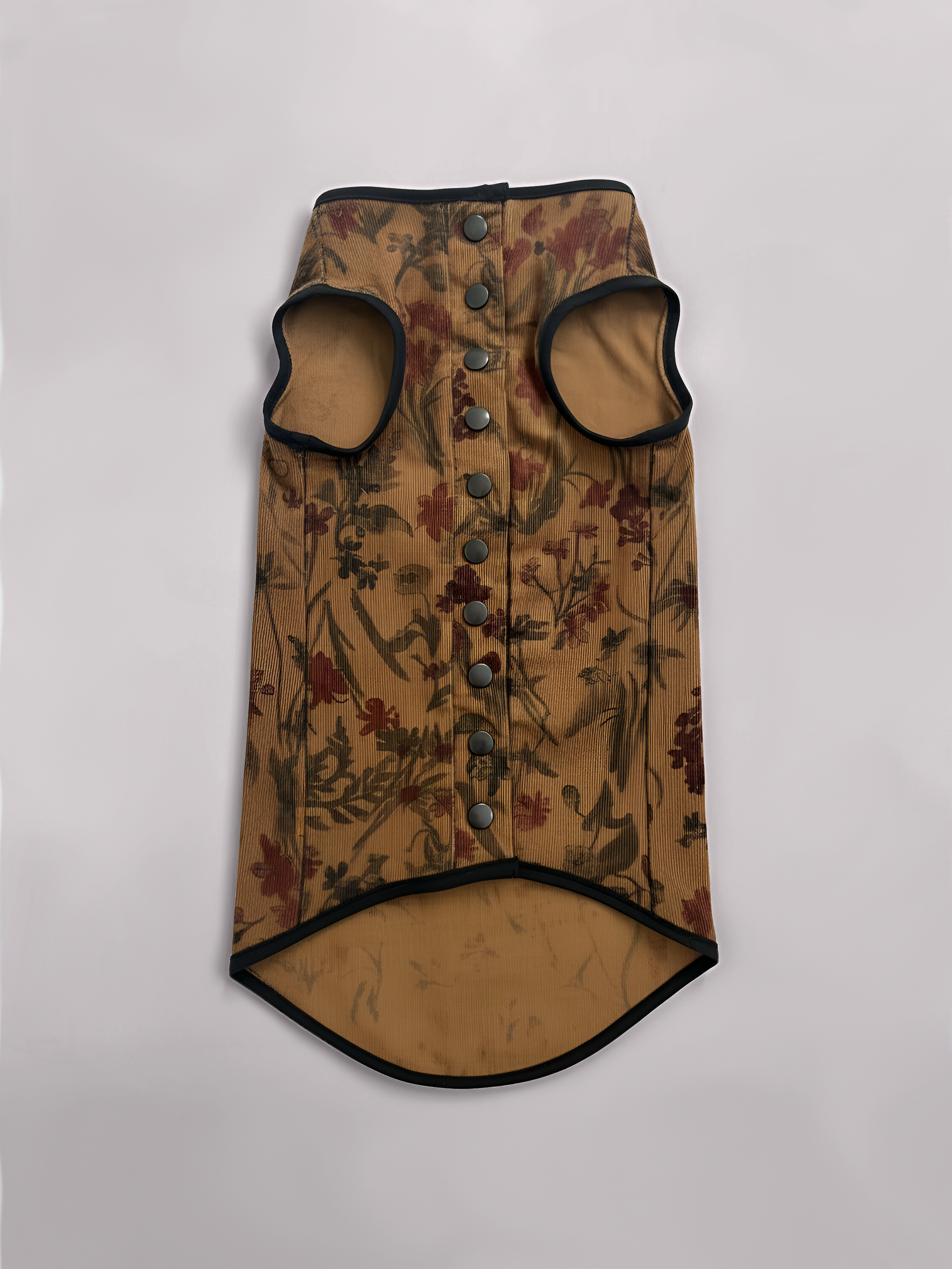 Floral Corduroy Sphynx Cat Vest