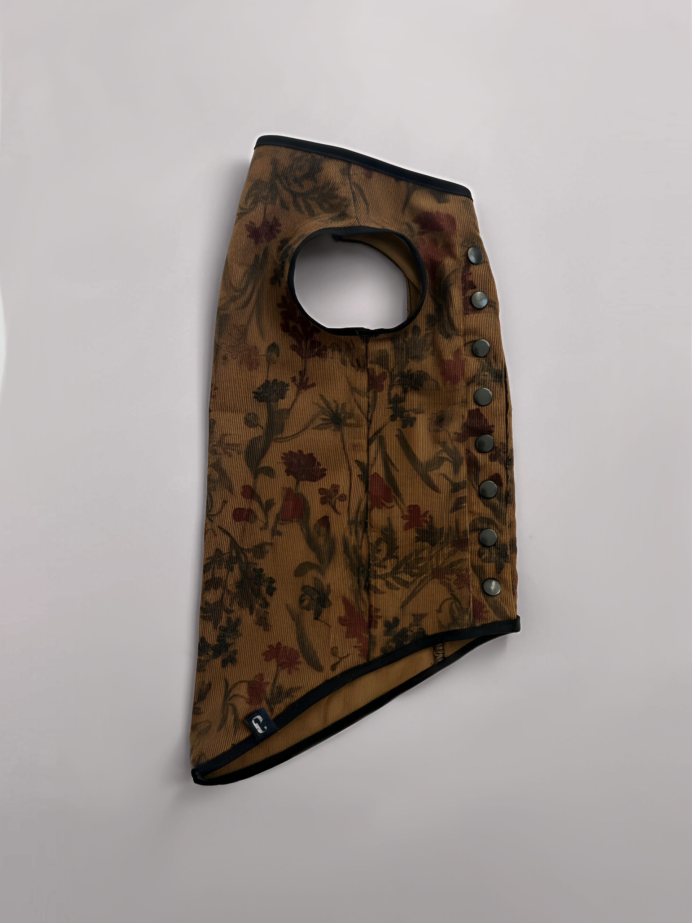 Floral Corduroy Sphynx Cat Vest