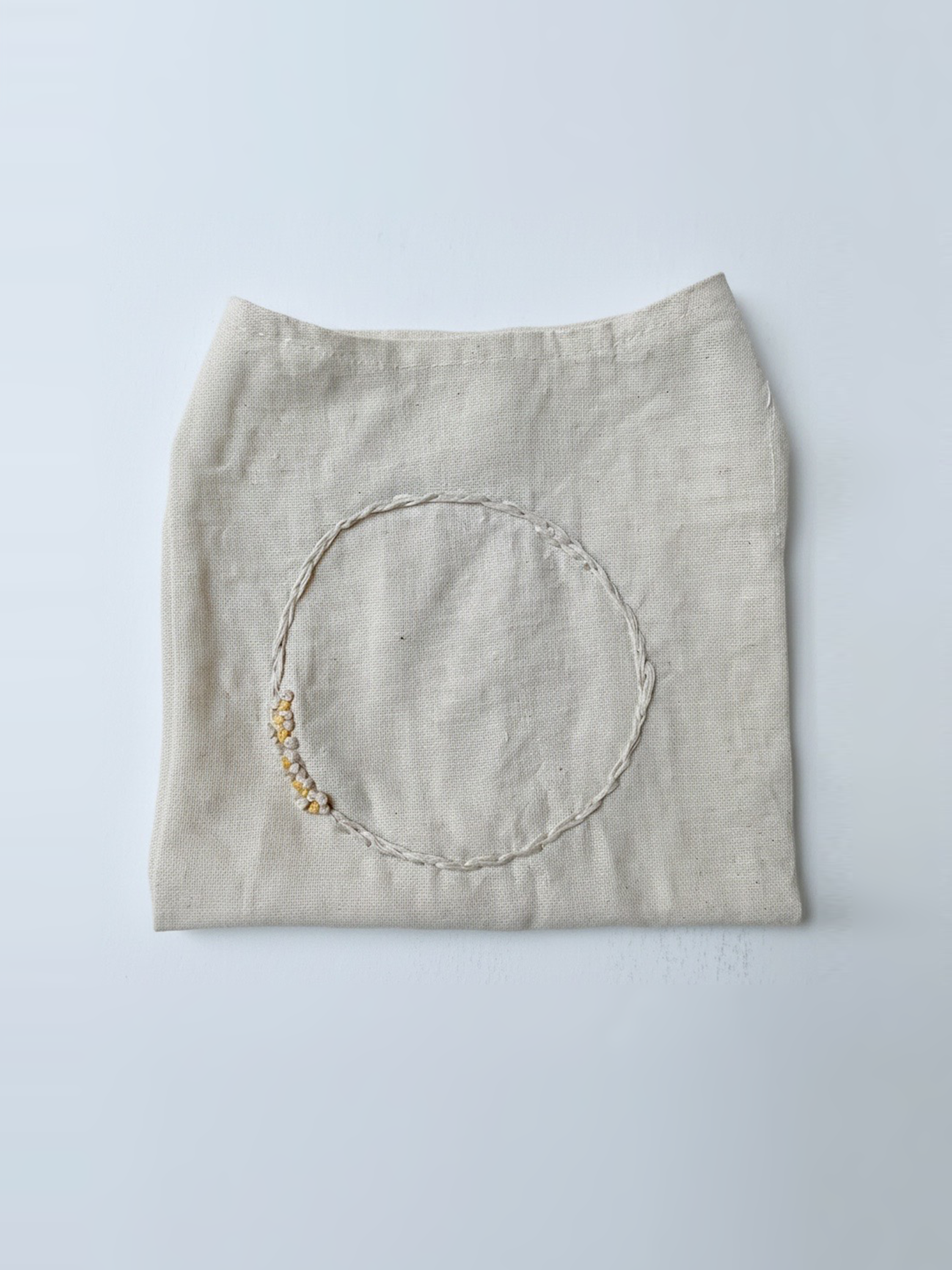 Floral Circle Linen Top
