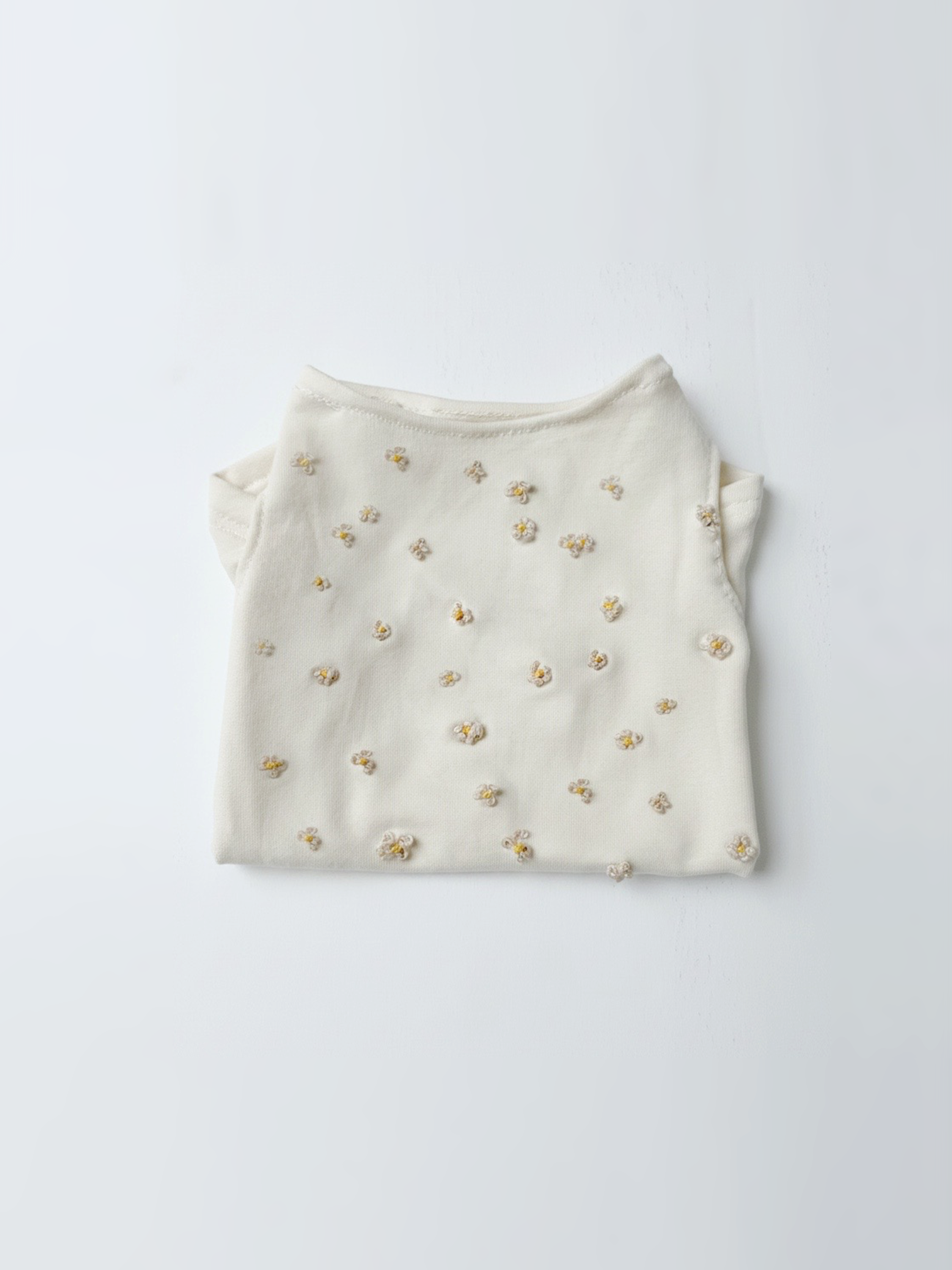 Embroidered Floral Bamboo Top