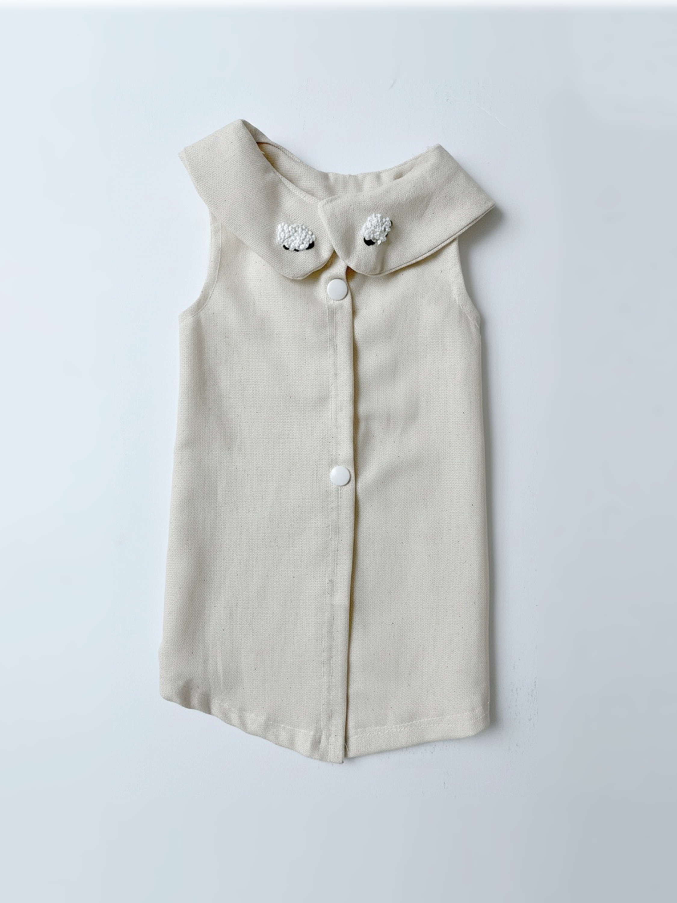 Embroidered Lamb Collar Top