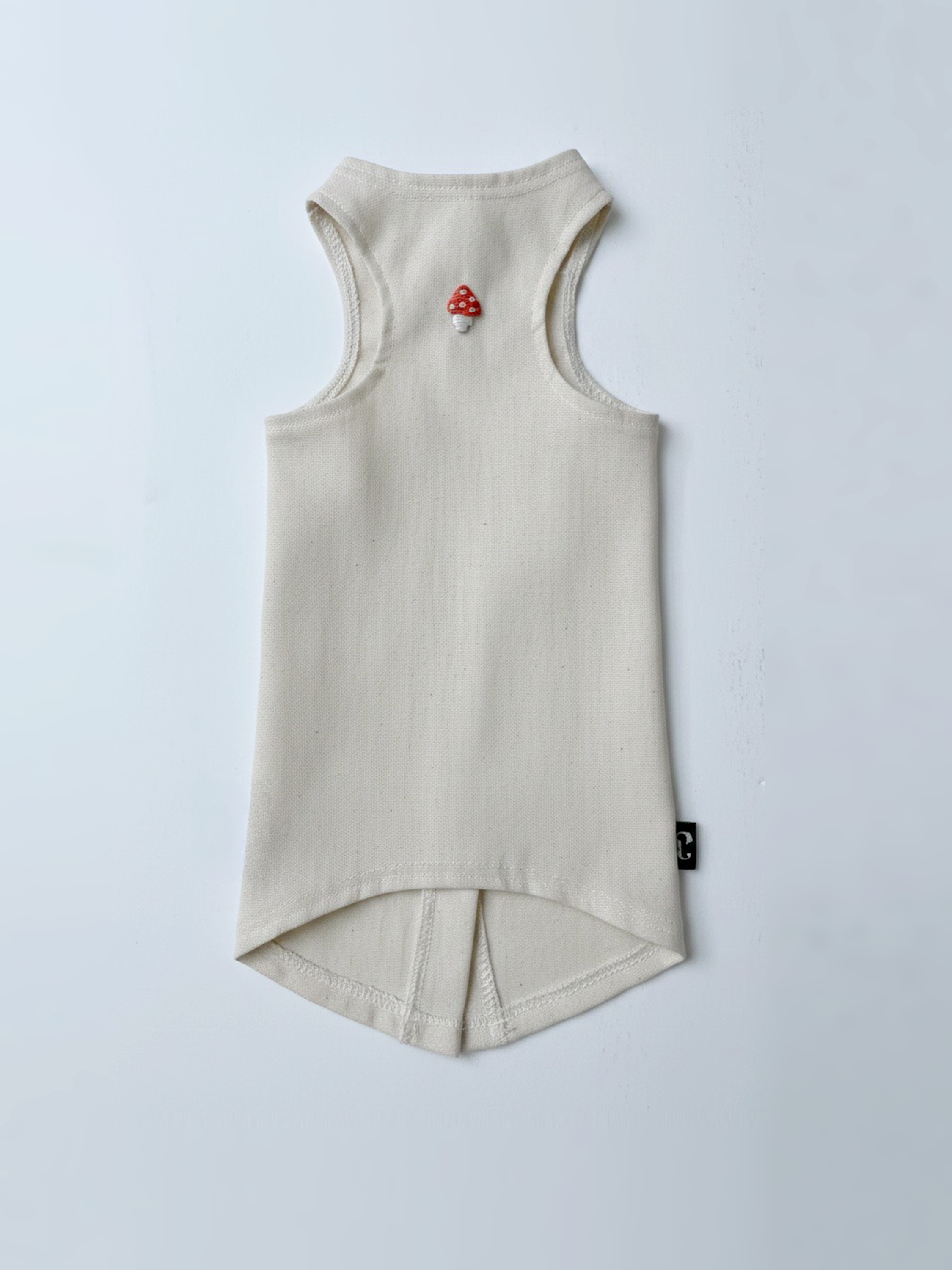 Embroidered Mushroom Bamboo Top