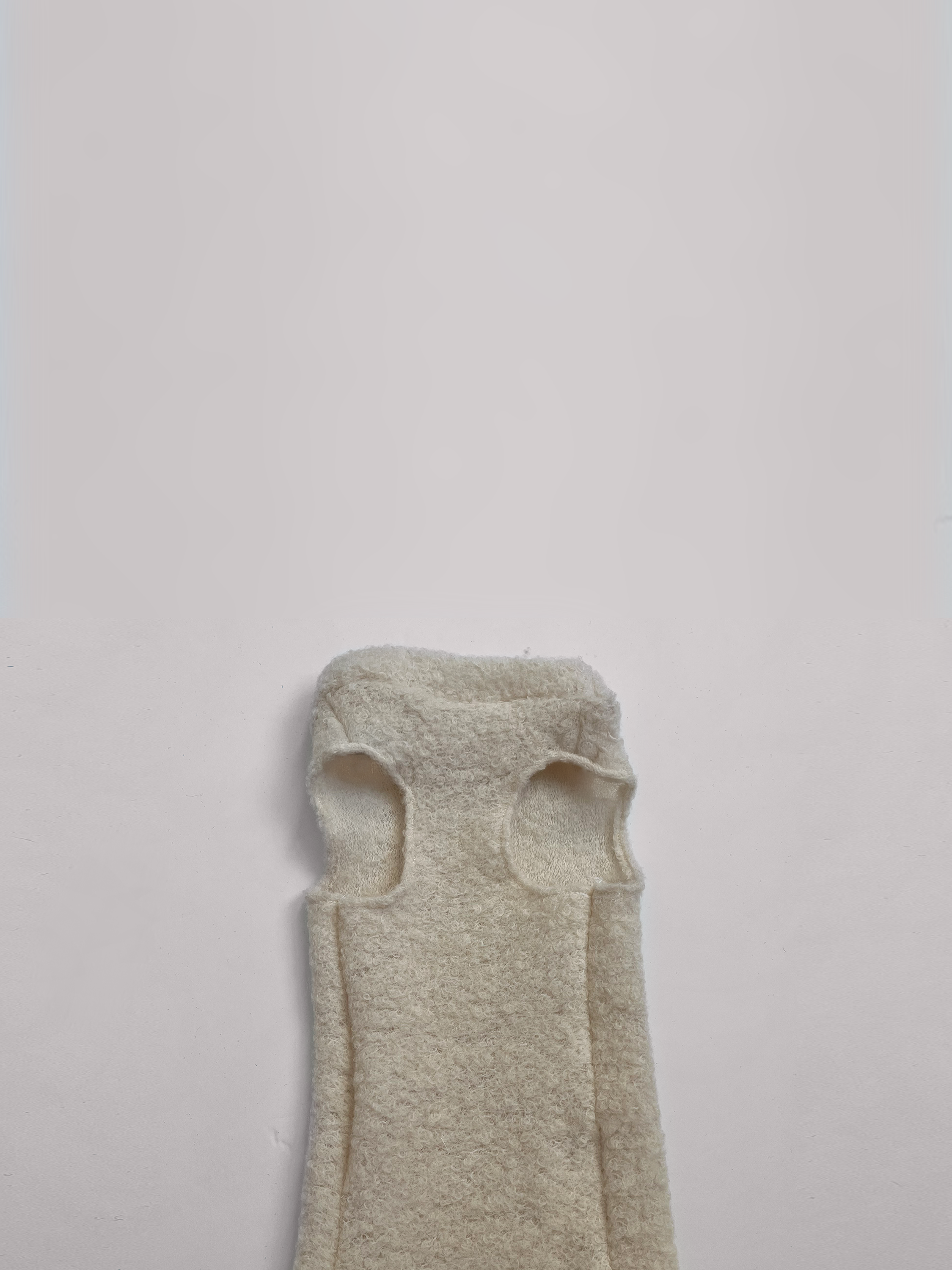 Ivory Bouclé Sphynx Cat Turtleneck