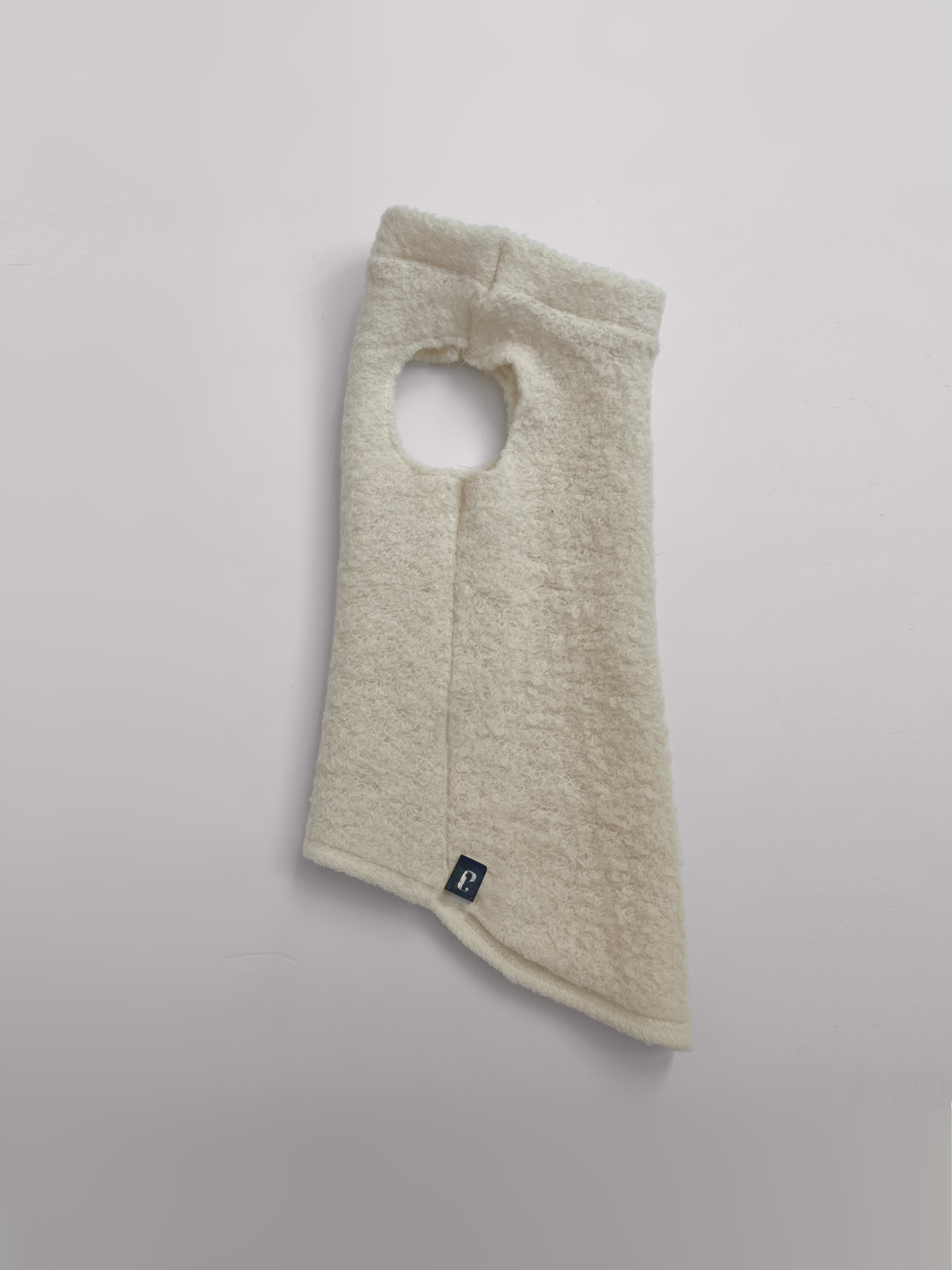 Ivory Bouclé Sphynx Cat Turtleneck