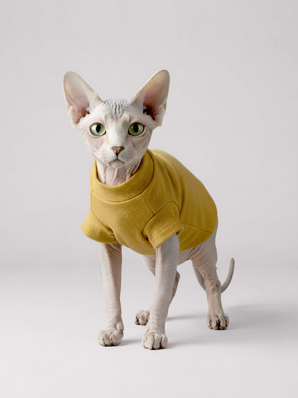 Organic Cotton Sphynx Cat Turtleneck