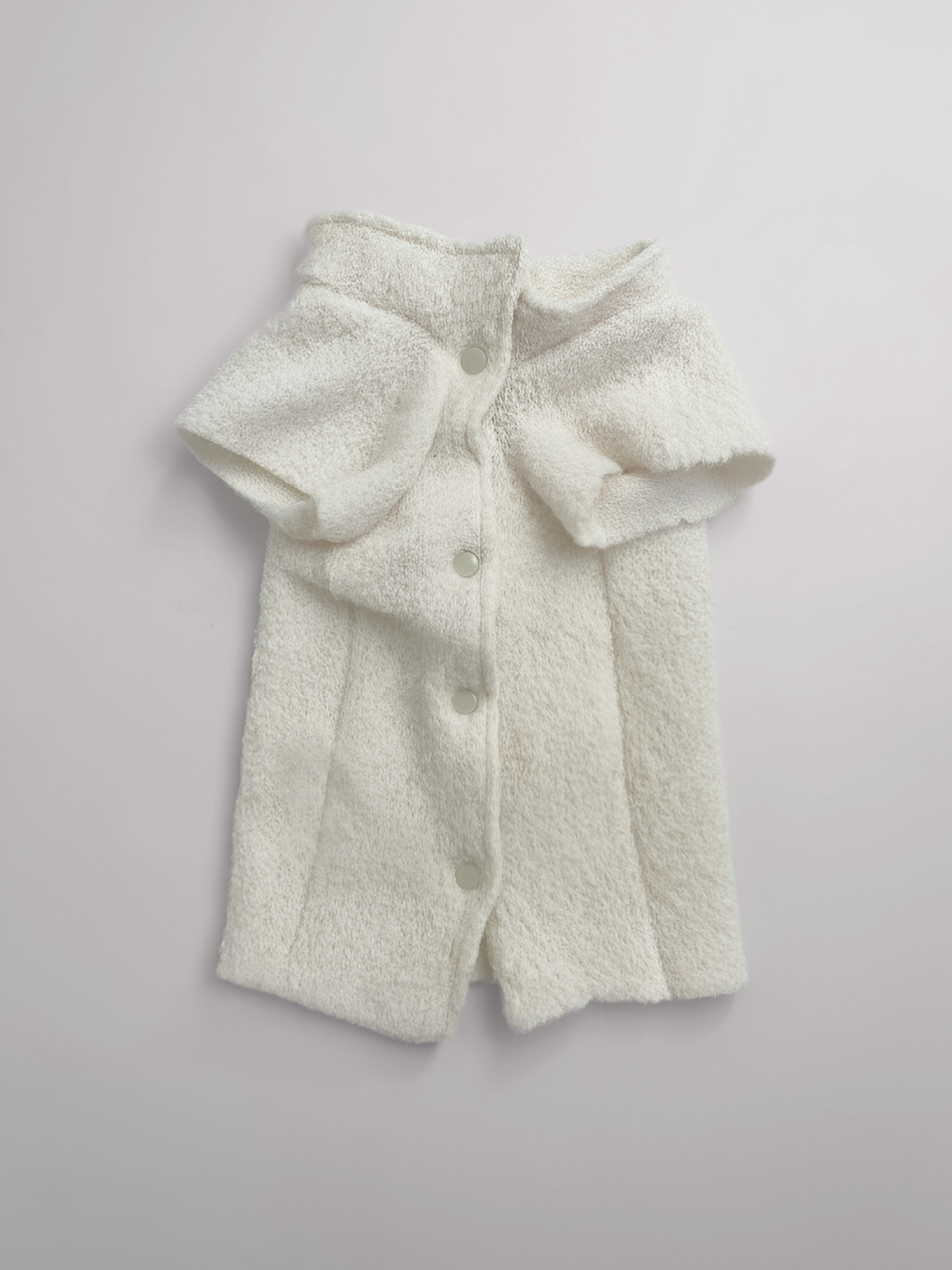 Ivory Bouclé Sphynx Cat Cardigan